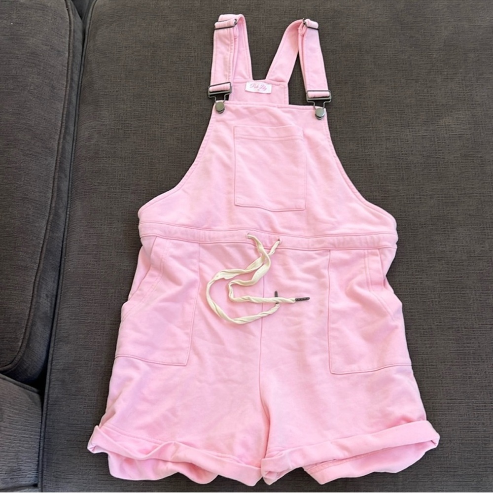 Pink Lily Light Pink Overalls